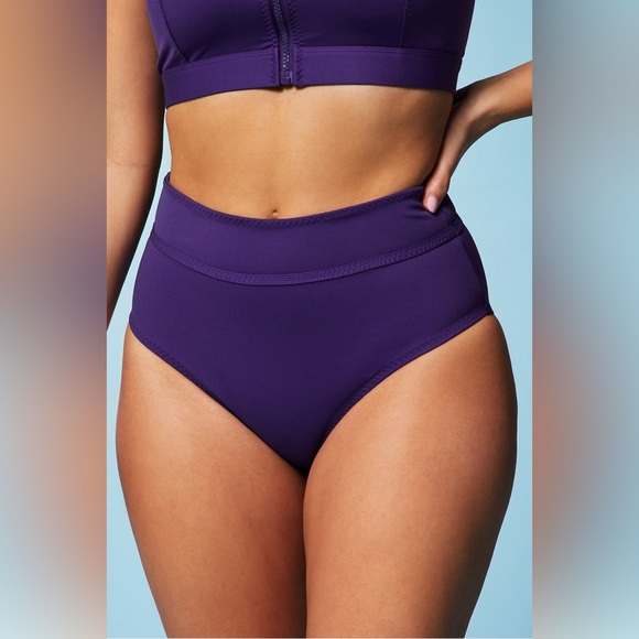 Fabletics Boardwalk High-Waisted Swim Bottom Sz Large - Picture 1 of 7